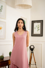 Netose Onion Pink Kurta Palazzo Set