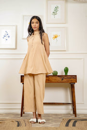 Netose Biege Comfort Fit Co-ord Set