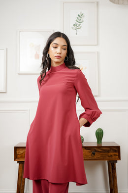 Netose Red Relaxed Fit Co-ord Set