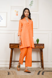 Netose Orange Relaxed Fit Co-ord Set