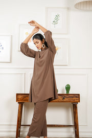 Netose Brown Relaxed Fit Co-ord Set