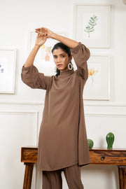 Netose Brown Relaxed Fit Co-ord Set
