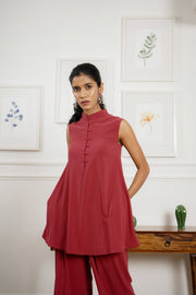 Netose Red Comfort Fit Co-ord Set