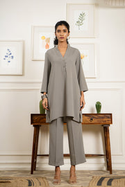 Netose Grey Relaxed Fit Co-ord Set