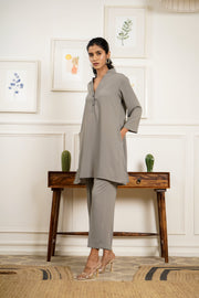 Netose Grey Relaxed Fit Co-ord Set
