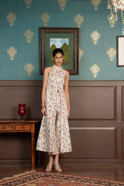 Netose White Floral Jacket Co-ord Set