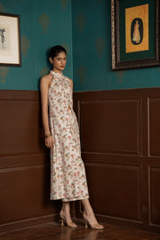 Netose White Floral Jacket Co-ord Set