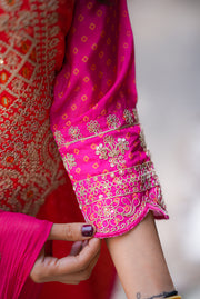 Netose Pink Orange Ombre Suit Set