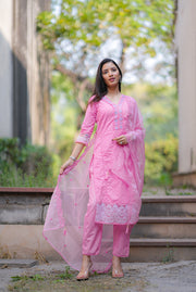 Netose Cotton pink suit