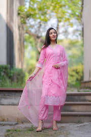 Netose Cotton pink suit