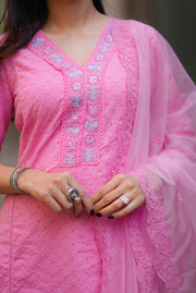 Netose Cotton pink suit