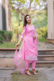 Netose Cotton pink suit