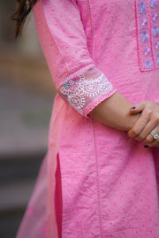 Netose Cotton pink suit