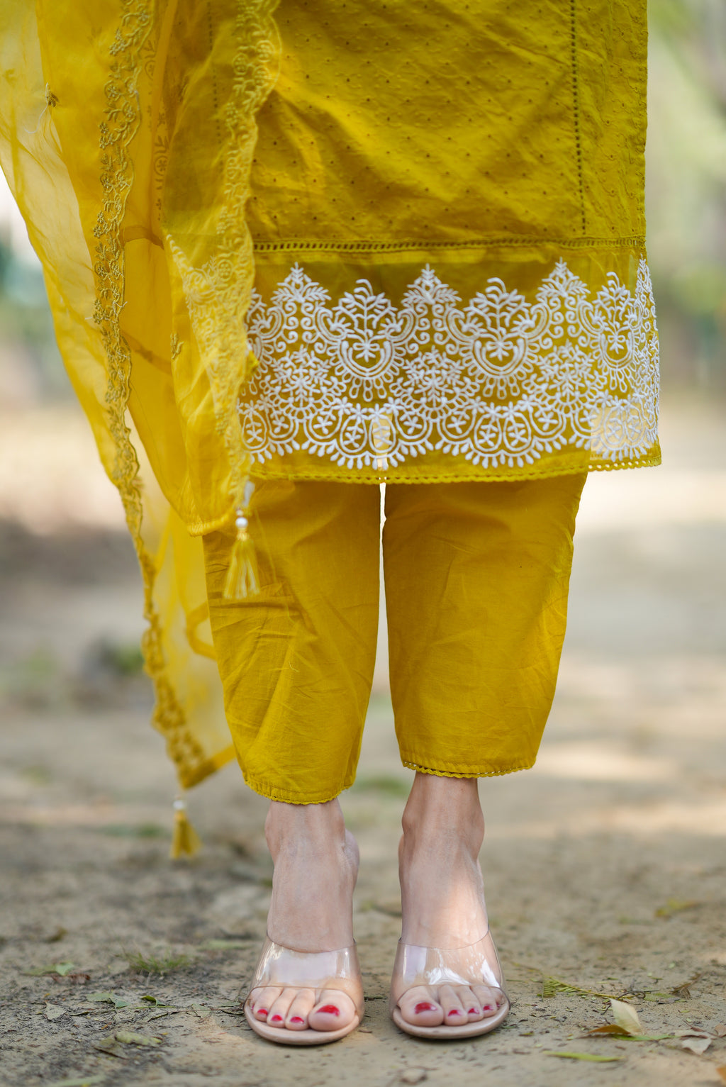 Netose Cotton kurta set in Mustard – Netose By LakhNeet (I) Private Limited