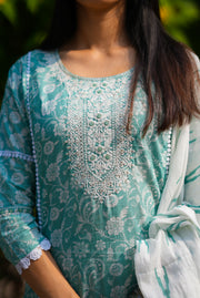 Netose Cotton Straight kurta set