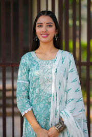 Netose Cotton Straight kurta set