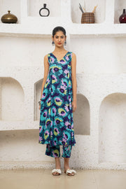 Netose Blue Printed Kurta Set