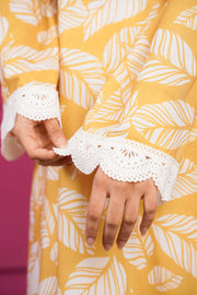 Netose Yellow Printed Kurta Set