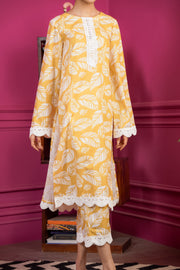 Netose Yellow Printed Kurta Set