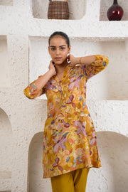 Netose Yellow Floral Kurta Set