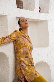 Netose Yellow Floral Kurta Set