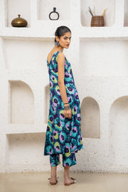 Netose Blue Printed Kurta Set