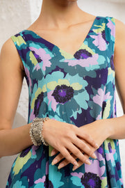 Netose Blue Printed Kurta Set